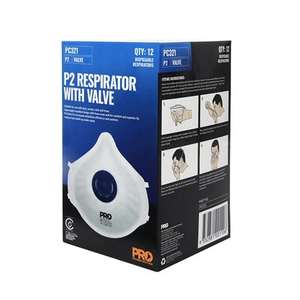 Products: PROCHOICE P2 DISPOSABLE RESPIRATOR VALVED (Box 12) Terrain Industries