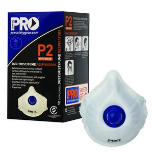 Products: PROCHOICE P2 DISPOSABLE RESPIRATOR VALVED (Box 12) Terrain Industries