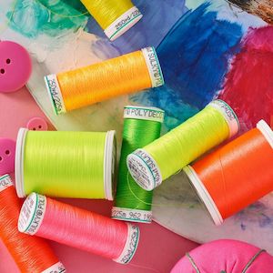 Sewing Thread: Sulky Poly Deco - Polyester Thread Available in 8 Neon Colours