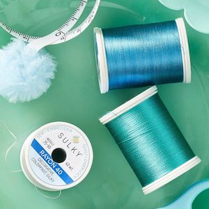 Sewing Thread: Sulky Rayon - Rayon Thread Available in 344 Colours & 2 Sizes
