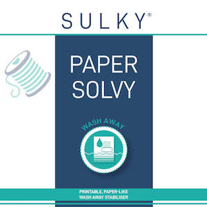 Fabric Stabilisers: SULKY PAPER SOLVY: