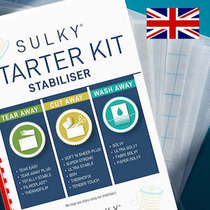 Fabric Stabilisers: SULKY STARTER KIT - Stabilisers - Package contains 15 Samplers
