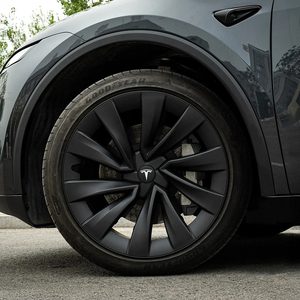 Products: 20" Black Helix Hubcaps - Model Y (2025-2026) - Tessories NZ