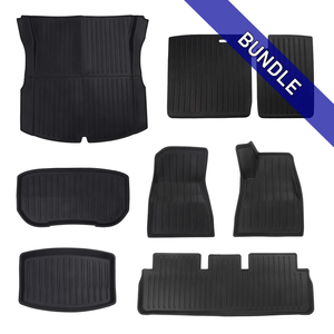 Bundle: Floor Mats & Liners Full Set - Model 3 (2024-2026) - Tessories NZ