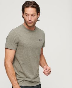 Superdry Essential Logo Tee - Ash Olive Marle