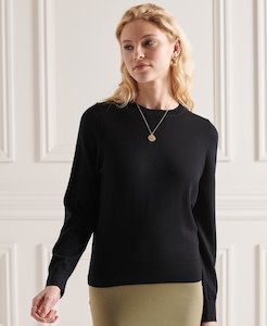 Superdry ﻿Merino Crew - Black