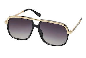 Unity Womens Retro Vintage Sunglasses - Black