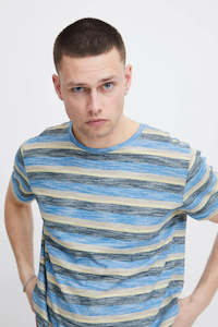 Blend: Blend Stripes Tee - Nebulous Blue