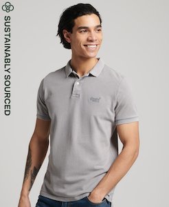 Superdry ﻿Vintage Destroy Polo - Dove Grey