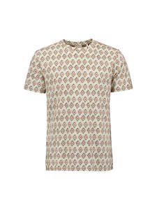 No Excess All Over Print Slub Tee - Coffee