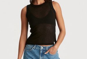 Sale: Lee Jeans Ladder Rib Tank - Black