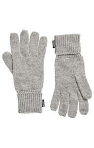 Promotion: Superdry Heritage Ribbed Gloves - Light Grey Marle