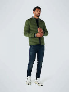 No Excess Slim Fit Woven Jacket - Dark Green