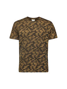 No Excess: No Excess All Over Print Tee - Khaki