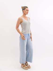 Worthier: Worthier Metallic Cami - Silver