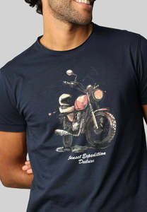 Deeluxe: Deeluxe Kinan Slim Tee - Navy