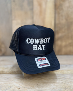 Caps: Madley Trucker Hat: CowboyHat - BLACK
