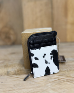 Wrangler Print Mini Card Case - COW PRINT