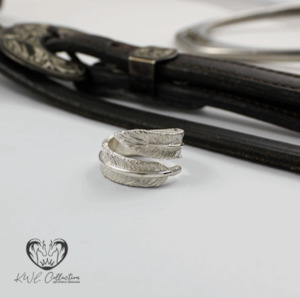 KWL: Sterling Silver Feather ring - P409
