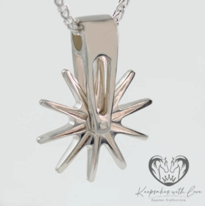 Jewellery: KWL: Sterling Silver Western Rowel Pendant - P217