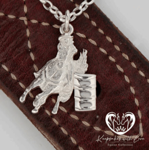 KWL: Sterling Silver Barrel Racing pendant - P366