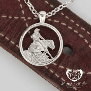 Jewellery: KWL: Sterling Silver Reining pendant - P365