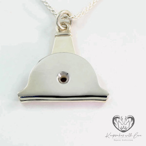 Jewellery: KWL: Sterling Silver Large Dog Whistle Pendant - P286