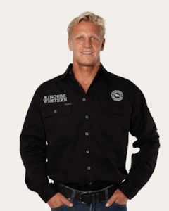 Ringers Western: Mens Hawkeye Work Shirt - Black