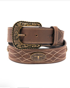 Leather Concho Western Belt