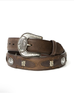 Jack Daniels Brown Leather Belt
