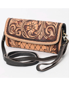 Handbags Purses: American Darling: Leather Wallet Crossbody Bag