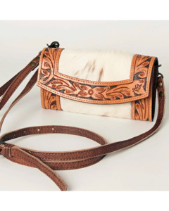 Handbags Purses: American Darling: Cowhide Leather Bag