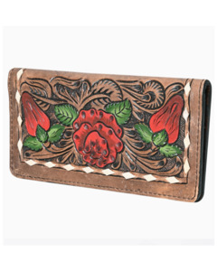 Handbags Purses: O'HLAY: Floral Tooled Leather Wallet