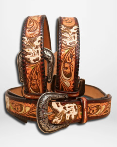 Belts: American Darling: Western Snake Genuine Leather Belt