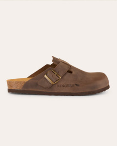 Ringers Western: Byron Leather Cork Clog - Tobacco
