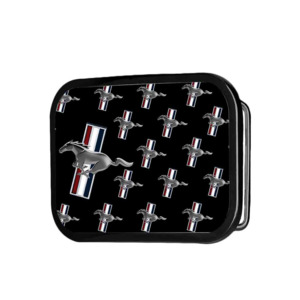 Do Not Remove: Ford Mustang Black Belt Buckle