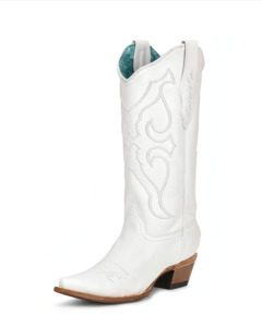 Coral Circle G Womans: Corral: Woman's Embroidery Snip Toe - White