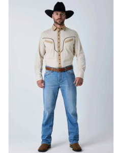 Do Not Remove: Ringers Western: Blaze Mens Relaxed Bootleg Jean
