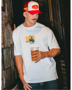 Ringers Western: Men's Who Gives a Buck Box Fit Tee - WHITE