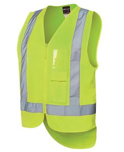 6DNDV - JB's Hi Vis Zip Drop Tail Pattern Vest - UNBRANDED