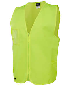 6HVSZ - JB's Hi Vis Zip Safety Vest - UNBRANDED