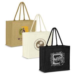 115327 - Modena Jute Tote Bag - BRANDED