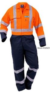 EAS - Bison Overall Workzone Day/night Cotton Zip 432021