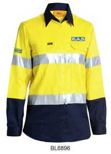 EAS - Women's Taped Hi Vis Cool Lightweight Drill Shirt BL6896