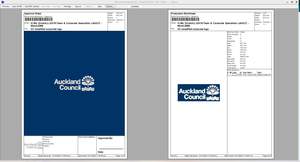 Global Velocity Group: AUCKLAND COUNCIL - EMBROIDER client supplied GARMENTS with ACC onto the LEFT CHEST (T2) 80mm wide in WHITE