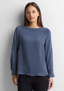 Corporate: S828LL - Womens Madison Boatneck Top - UNBRANDED