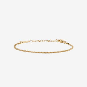 Daniel Wellington: Daniel Wellington Steel Gold Plated Elan Twisted Chain Bracelet