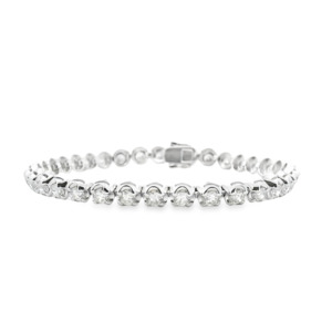 Diamond Jewellery: Diamond 18ct White Gold 5.00ct Tennis Bracelet