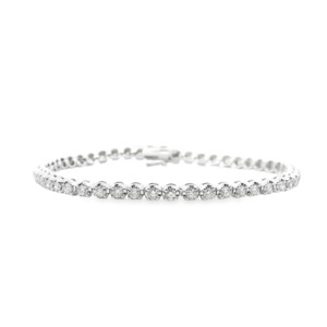 Diamond 9ct White Gold 2.00ct Tennis Bracelet