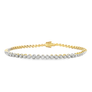 Diamond Jewellery: Diamond 9ct Yellow Gold 1.50ct Tennis Bracelet